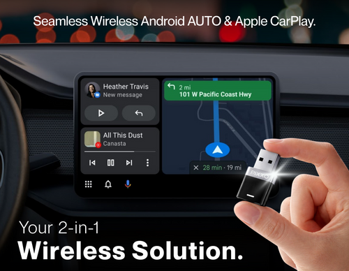 Pixxo Air - Wireless Android Auto & CarPlay Adapter